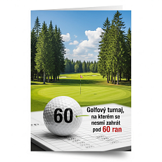 Golfový turnaj, na kterém se nesmí zahrát pod 60 ran