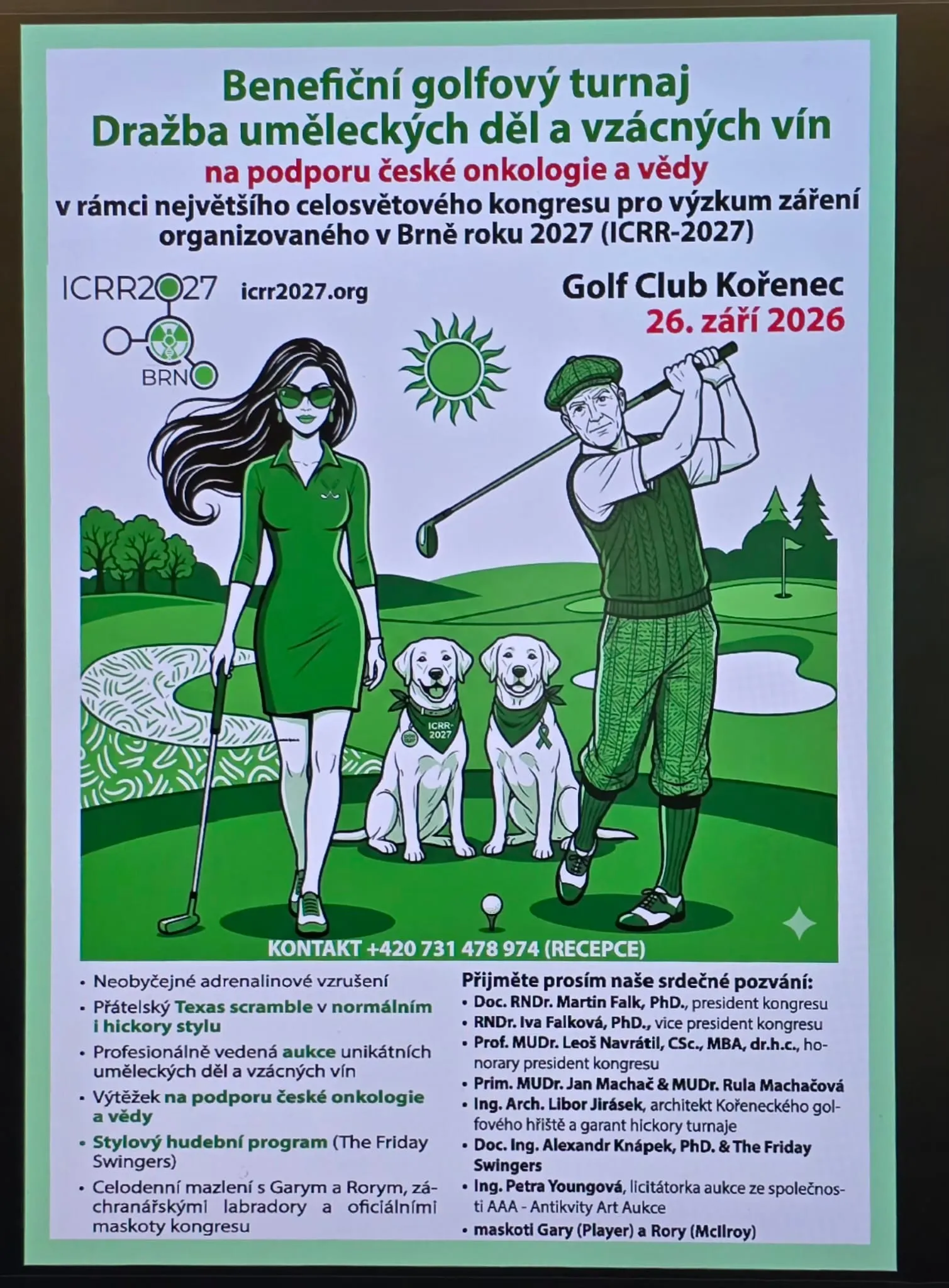Benefiční golfový turnaj - texas scramble dvojic
