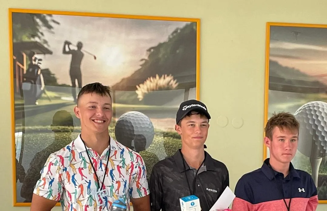 Mikuláš Maňas a Amálie Oravcová na UAX Golf Tour Austerlitz - mistrovská kategorie